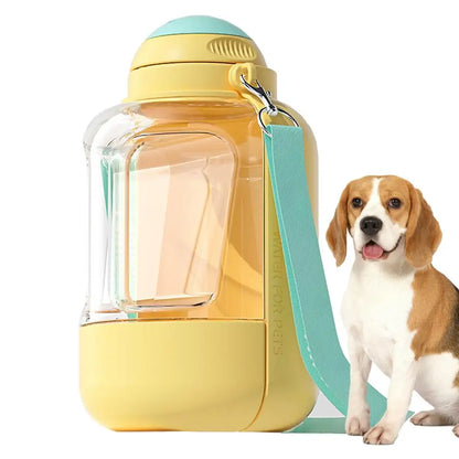 Tragbare Hunde-Wasserflasche mit Trinknapf